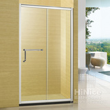 海奈斯淋浴房 简易定做整体移门隔断浴室玻璃门 一字屏风浴房浴屏