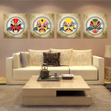 新中式京剧脸谱装饰画抽象画挂画艺术画客厅现代简约墙面沙发墙画