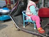 加强版宝宝卡通叫叫椅靠背座椅电动车前置小孩椅家用儿童椅子包邮