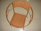 特价4个包邮田园小藤椅阳台休闲茶几组合纯工编织藤椅铁艺椅座椅