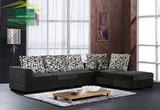 爱林森家具大小户型绒布客厅转角新品组合限布艺沙发组装成人海绵