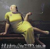 仿刘宝军作品抽烟袋的女人 纯手绘油画 客厅 酒店挂画无框画