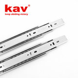 KAV橱柜抽屉浴室柜导轨10-20寸45宽三节滑轨 触碰式按压自开路轨
