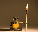 迪士尼正品盒装机器人总动员WALL.E可动瓦力E哇生日礼物手办摆件