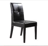 品牌工艺实木餐椅西皮真皮现代黑米白高档咖啡椅会议椅书桌电脑椅