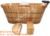 包邮香杉木洗澡泡澡木桶浴缸沐浴桶木质成人洁具木澡盆单双人均可