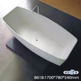 8618/1.7米精工人造石浴缸 独立式浴缸 人造陶瓷浴缸非亚克力浴缸