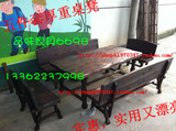 特价碳化防腐户外室内木制桌椅休闲咖啡酒吧桌凳厚重型餐桌凳