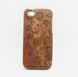 iPhone 4/4S手机壳纯木质保护壳Apple/苹果4手机套雕刻胡桃木包邮