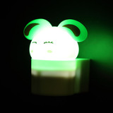 兔子夜灯LED小夜灯卡通蘑菇故事控感应成品节灯