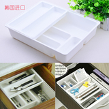 韩国进口抽屉收纳盒 餐具整理盒 厨房筷子盒橱柜置物盒储物盒塑料