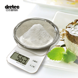 日本进口多利科dretec食物家用厨房秤精准烘焙称 小型电子称台秤