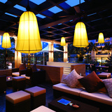 比月 中式吊灯2377餐厅客厅酒吧大型酒店创意布艺吊灯 现代吊灯具