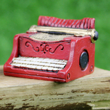 复古美式乡村迷你打字机模型树脂摆件创意家居装饰拍照小道具