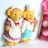 创意泰迪熊冰箱贴 磁贴磁铁冰箱装饰厨房门窗装饰 结婚庆回礼礼物
