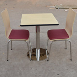 快餐桌 厂家直销 分体不锈钢餐桌 肯德基餐桌 二人位餐桌椅