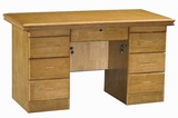 包邮实木电脑桌台式 现代简约电脑台 1.4米实木办公桌 办公台
