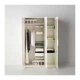 皇冠IKEA南京宜家家居具代购百灵衣柜带3个门卧室柜子正品新品