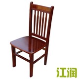 简易现代 仿古实木餐椅 酒店餐椅橡 快餐店饭馆餐椅高端实木餐椅