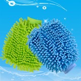 多功能双面加厚雪尼尔纤维高密度珊瑚绒洗车手套家用除尘清洁手套