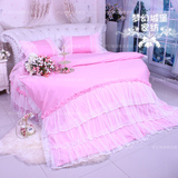 梦幻城堡家纺 圆床床品四件套 韩式公主床品 浪漫的爱 可定制包邮