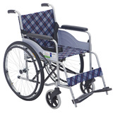 互邦钢管手动轮椅车 HBG25 老人 残疾人代步轮椅