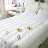 韩国进口代购 高档全棉立体花朵空调被 夏凉被 薄被床上用品4件套