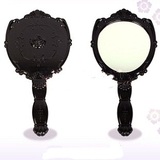 镜手柄镜子随身韩式化妆镜便携 梳妆美容镜不可折叠 包邮复古手拿