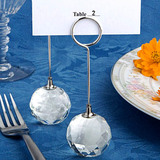 菲寻 席位卡婚礼创意欧式水晶球席位卡夹活动庆典桌卡夹名片夹