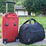 牛津纺布男士手提拉杆包商务旅行袋休闲大容量出差旅游包行李箱女
