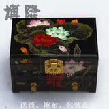 超大首饰箱 漆器化妆盒 首饰盒木质 多层收纳盒 包装盒 生日礼品