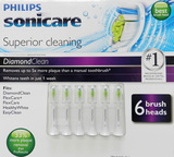 美国代购Philips飞利浦 Sonicare Diamond Clean电动牙刷头 6支装
