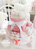 韩国代购 纯棉婴儿衣服用品 宝宝新生儿礼盒 婴儿尿布蛋糕套装