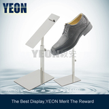YEON 金属不锈钢高档皮鞋凉鞋展示架橱窗柜台陈列道具 自由升降