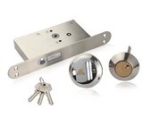 宏泰DJ05嵌入式隐藏式灵性锁楼宇电控锁铁木门暗装带钥匙电机锁