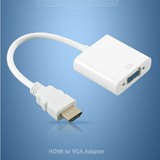 高清HDMI转VGA转换器 标准hdmi to VGA连接线 转接头 高清视频线