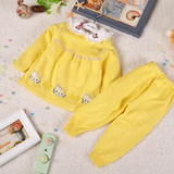 新款韩版女童毛衣 宝宝纯棉针织衫刺绣小猫针织毛衣婴儿毛衣两件