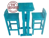 特价碳化木桌椅套件防腐木桌椅套件实木酒吧桌凳吧台高脚桌凳定做