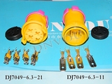 4P接插件/4孔车用插头/DJ7049-6.3-11/4孔插头/汽车防水连接器