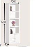 特价宜家储物柜带门定做书柜书架落地小木柜组合窄柜子儿童卧室柜