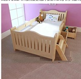 特价双抽床儿童床实木护栏抽屉床单人床青少年床楼梯床公主床