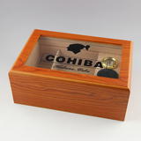 包邮 高希霸COHIBA雪茄保湿盒 西班牙香柏木雪加箱雪松木展示盒