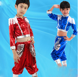 最新款儿童演出服女童六一嘻哈藏族舞蹈表演服男童爵士舞演出服装