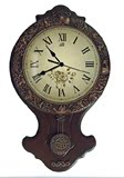 特价中欧式古典钟表复古工艺创意摆动田园挂钟客厅卧室静音挂钟