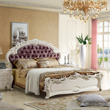 法式双人床 欧式床 1.8米大床 婚床 实木布艺床 现代简约床特价