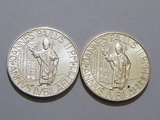 梵蒂冈2000年千禧年2000里拉教皇圣女银币纪念