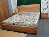 实木床1.8简约1.2m榉木床1.5米双人床宜家具高箱储物特价pk水曲柳