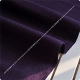 日本进口野木棉 Olympus奥林巴斯 刺子绣 素色先染 14 紫茄色