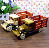 仿真汽车模型木质摆件玩具家居饰品客厅卧室工艺品创意礼物包邮