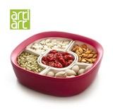 台湾Artiart正品 创意分格组合糖果盘 时尚干果盒 现代坚果零食盒